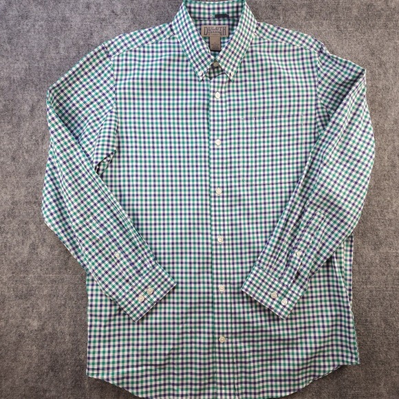 Duluth Trading Co Other - Duluth Trading Shirt Large Green Blue Gingham Check Long‎ Sleeve Button Down